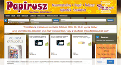 Desktop Screenshot of papiruszcell.hu